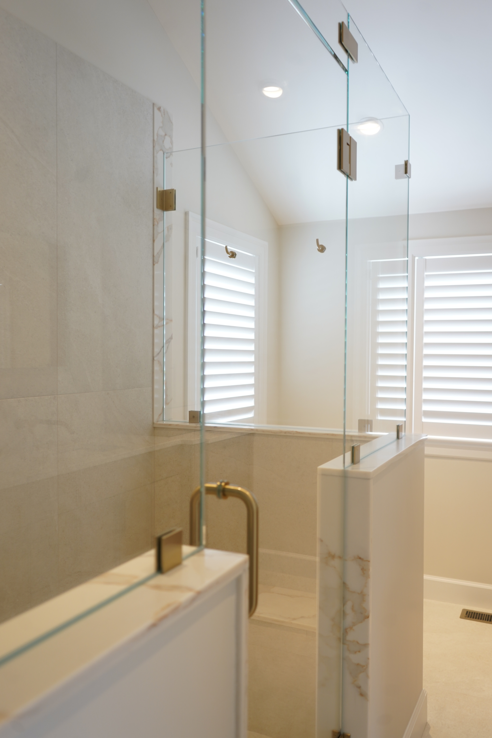 Custom frameless installation Greater Boston