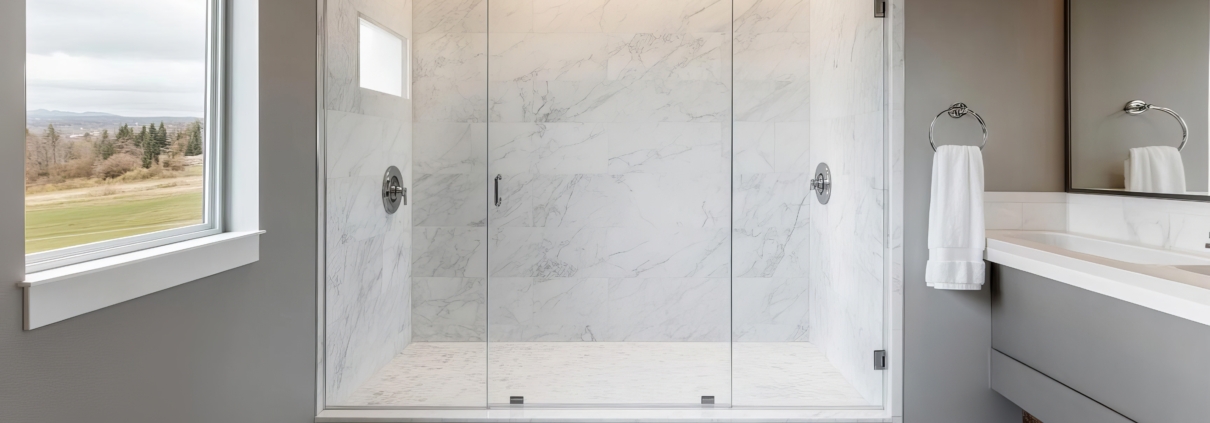 Frameless Shower Doors in Wellesley
